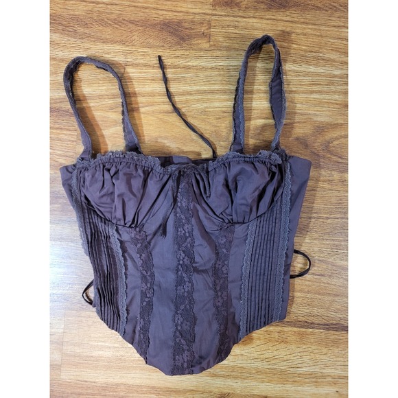 House of CB Dresses & Skirts - HOUSE OF CB 'Gini' Rich Brown Lace Back Corset /Size M-US 6-8/QA4438